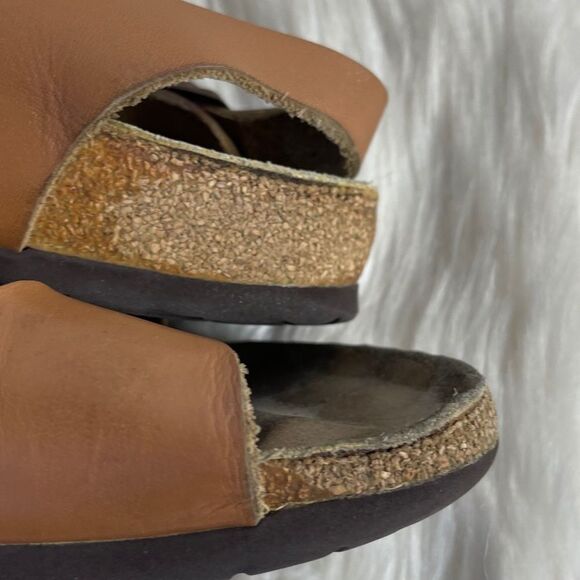 Birkenstock Arizona Tan Leather Sandals Size 7/6-6.5 - Picture 7 of 7
